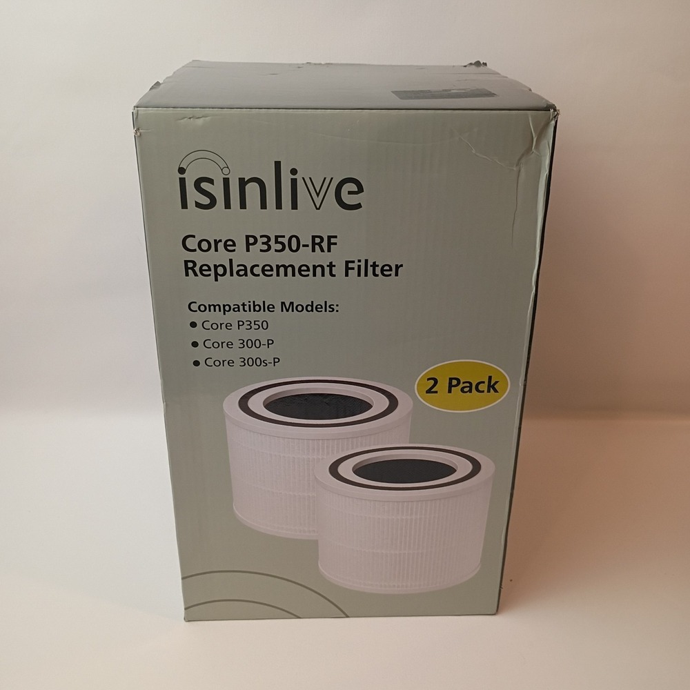 isinlive True HEPA Replacement Filter for LEVOIT Core P350, Pack of 2 New